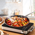 Electric Infrared Induction Cooktop Stove,Power range from 100W to 3500W,Compatible with All Cookware,Heat-Up In 5S with Cooking Timer,LED Screen,One-piece Panel for Easy Cleaning