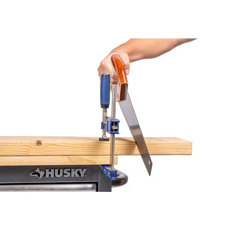 61 in. W x 24 in. D Standard Duty 10-Drawer Mobile Workbench Tool Chest with Sliding Bin Storage Drawer in Silver