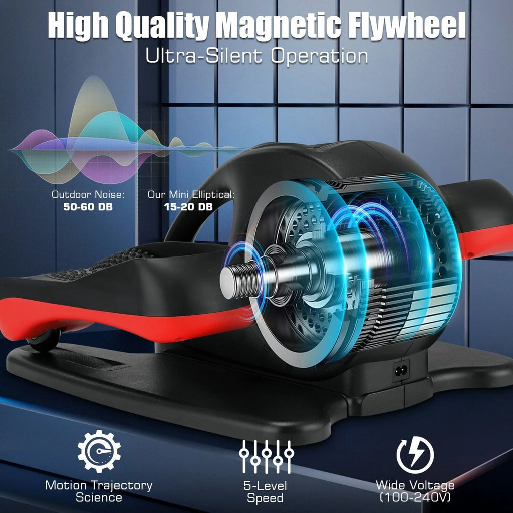 Electric Ellipse Leg Exerciser Under Desk Elliptical Seated Foot Pedal Exerciser