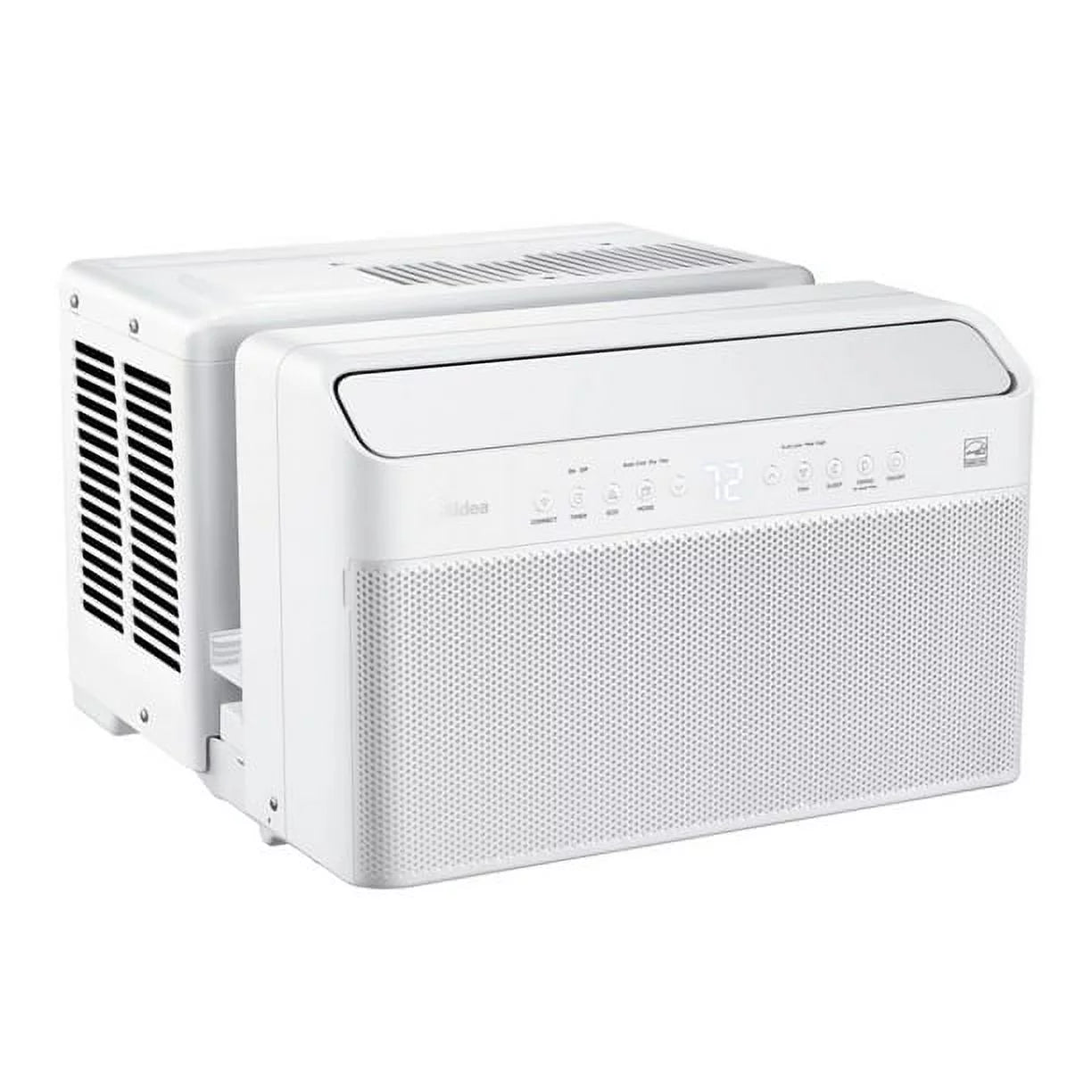 Restored Midea 8,000 BTU Smart Inverter U-Shaped Window Air Conditioner, 35% Energy Savings, Extreme Quiet, MAW08V1QWT (Factory Refurbished)