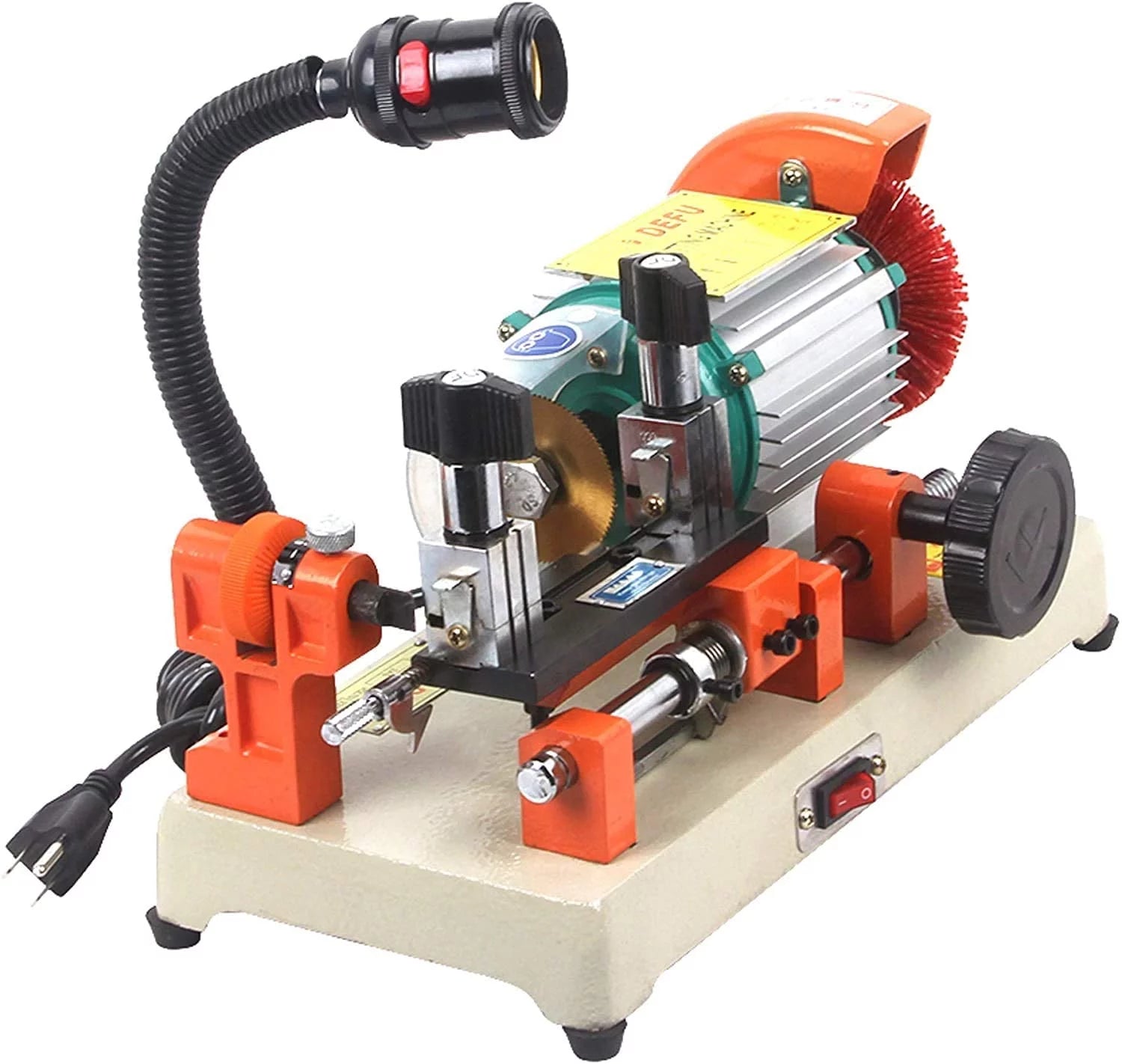 Docred Key Duplicating Machine 110V Horizontal Key Copy Machine Cutter Cutting Machine, 120W