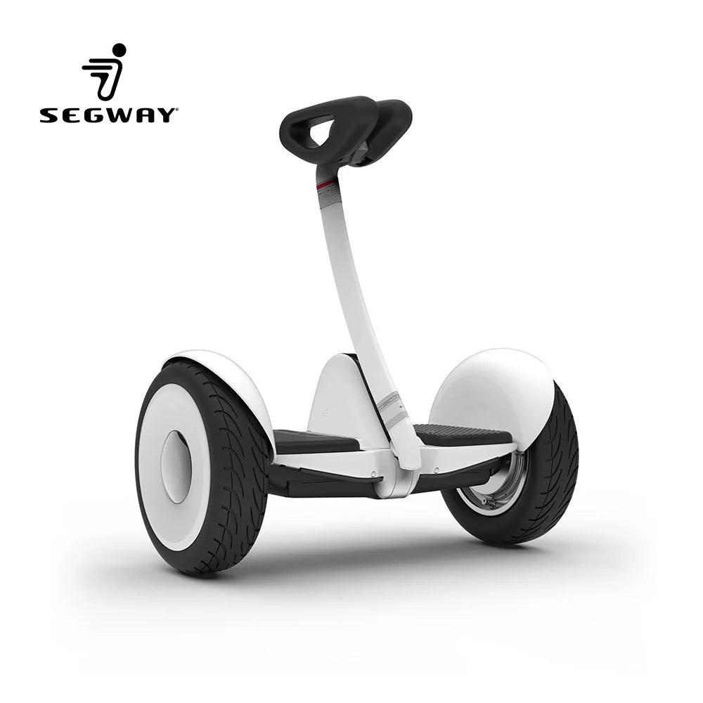Ninebot S by Segway Smart Self Balancing Transporter 13.7 Mile Range, 10 MPH of Top Speed, 10.5-Inch Pneumatic Air Filled Tires, Mobile App Control, Customizable LED Lights (White)