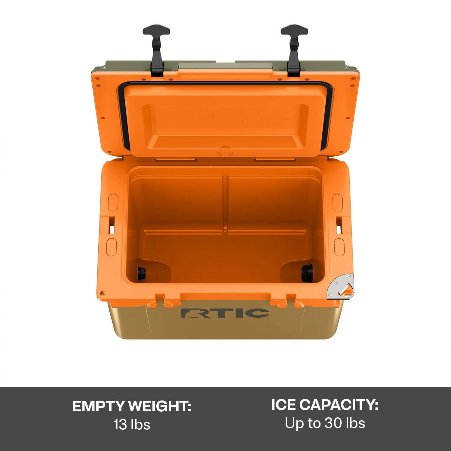 RTIC 32 QT Ultra-Light Hard-Sided Ice Chest Cooler, Trailblazer, Fits 48 Cans