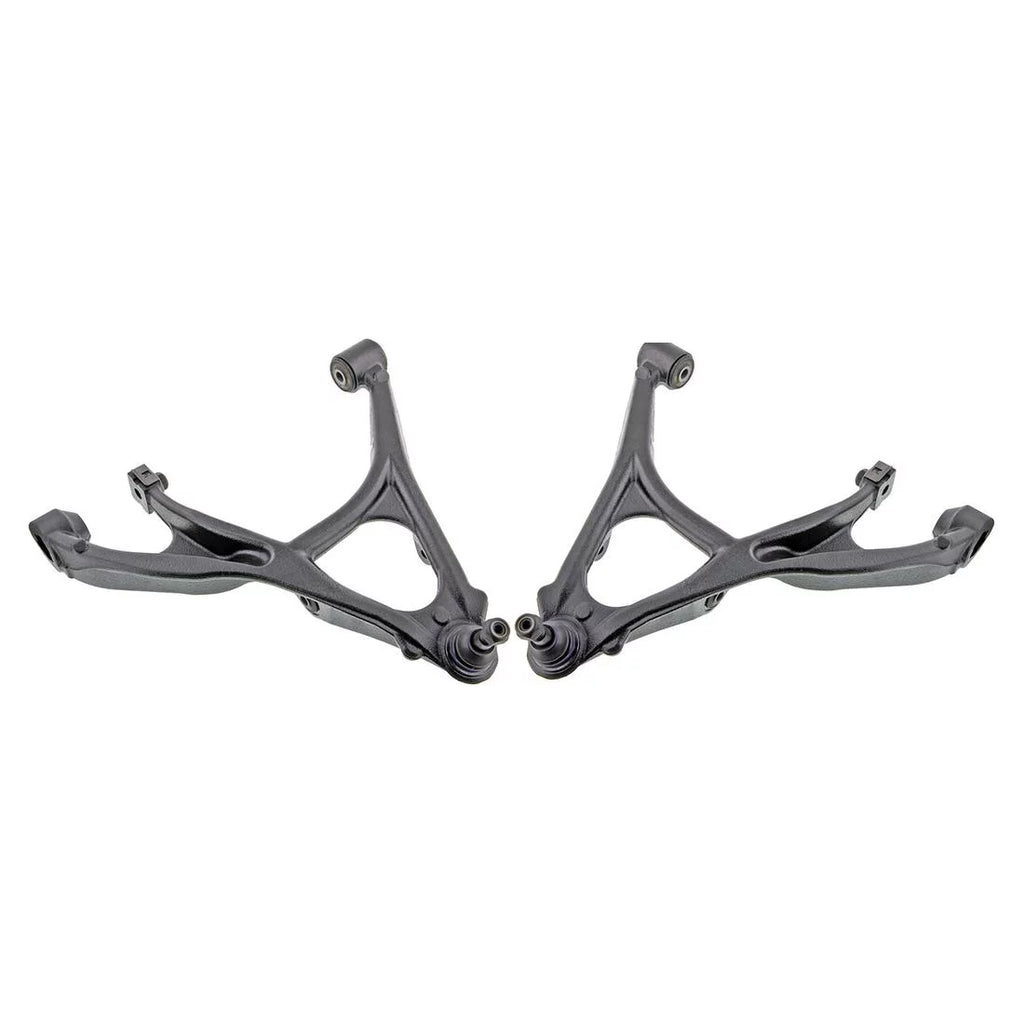 Pair Set 2 Front Lower Suspension Control Arm w/Ball Joints Mevotech For Hummer H3