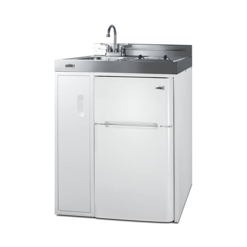 30 in. Compact Kitchen in White