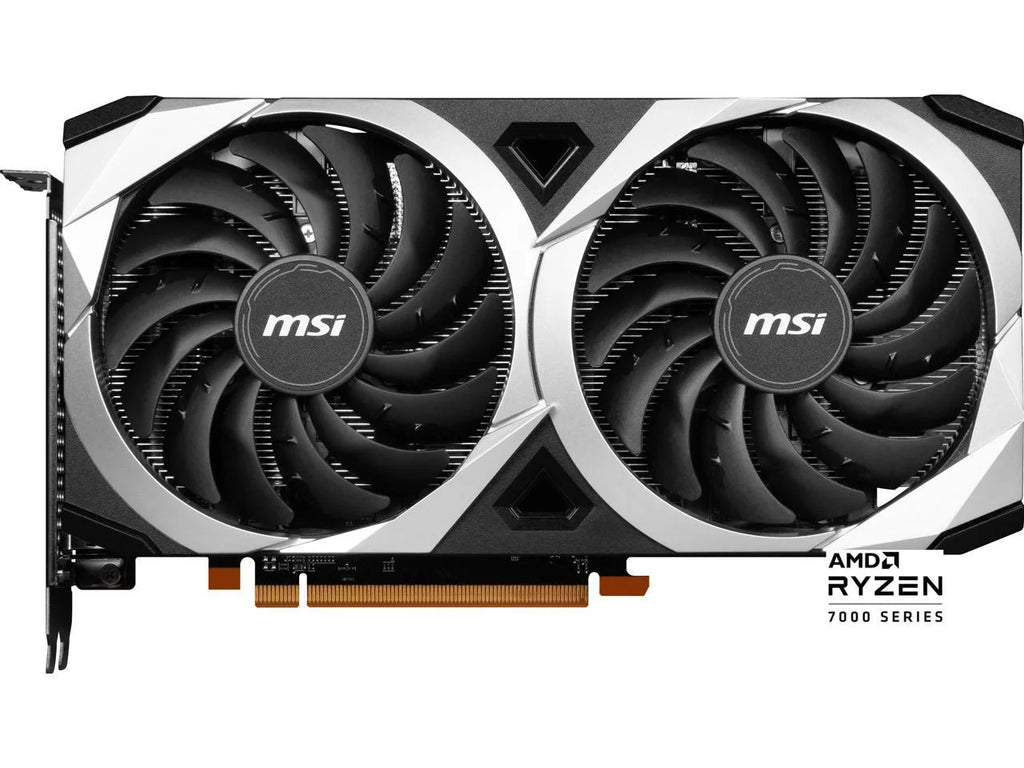 MSI Mech Radeon RX 7600 8GB GDDR6 PCI Express 4.0 x8 ATX Video Card RX 7600 MECH 2X CLASSIC 8G OC
