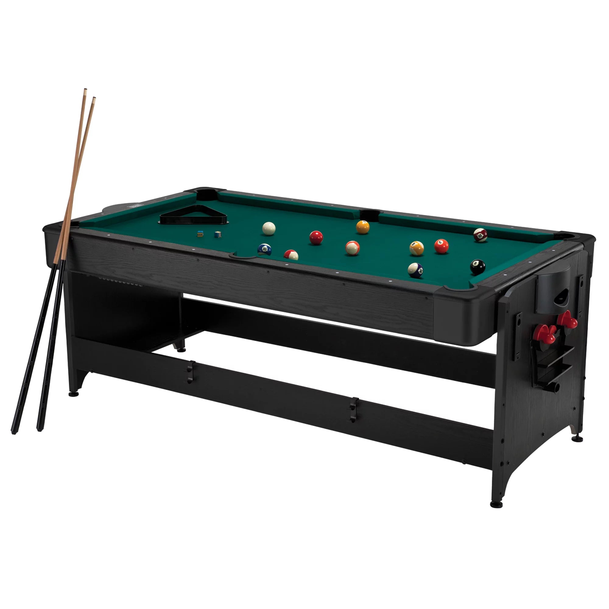 Fat Cat Pockey 7' 2-in-1 Billiards and Air Hockey Game Table