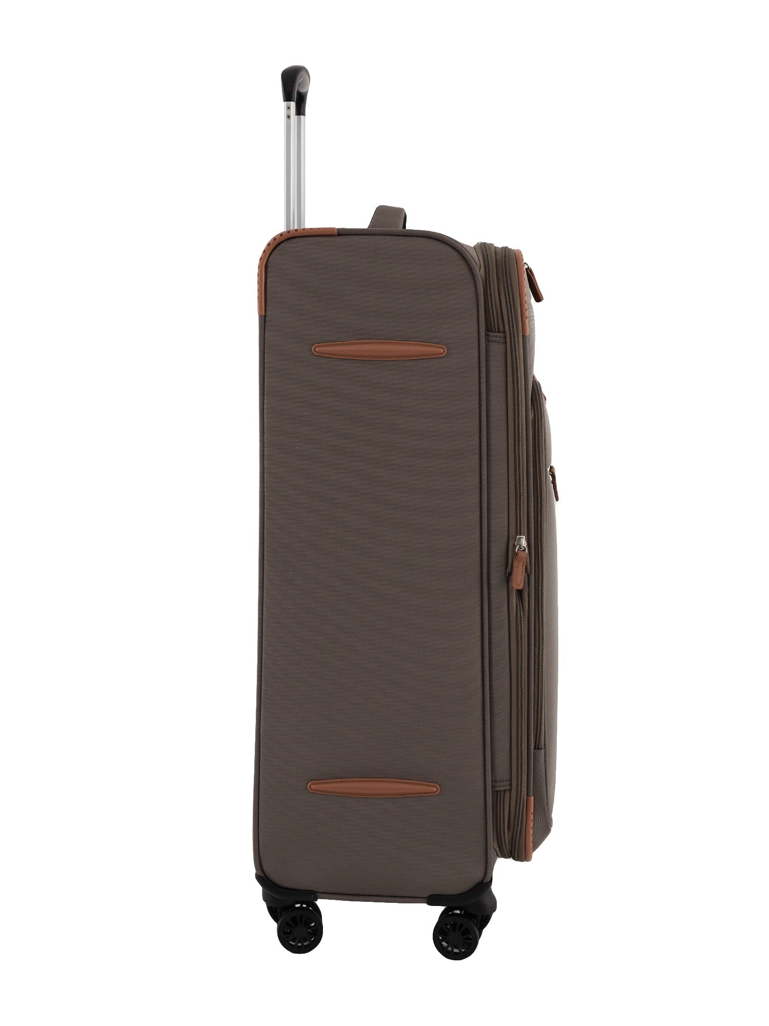 Wrangler 5 pc Softside Spinner Travel Luggage Set, Khaki