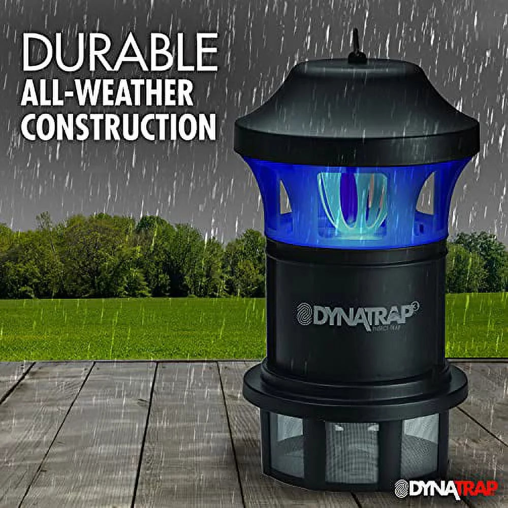 DynaTrap DT1775 Large Mosquito & Flying Insect Trap - Kills Mosquitoes, Flies, Wasps, Gnats, & Other Flying Insects - Protects up to 1 Acre