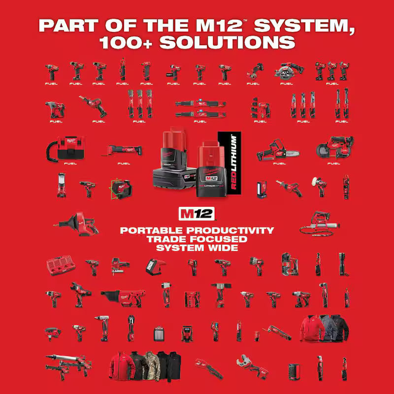 M12 FUEL 12V Lithium-Ion Cordless Oscillating Multi-Tool w/CP High Output 2.5 Ah Battery Pack