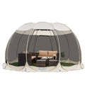 Screen House Room Camping 15X15 Beige Instant Canopy