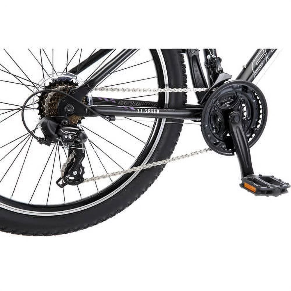 Schwinn Sidewinder, Mountain Bike, 24 in wheels, Black/Purple, 21 speeds, steel frame