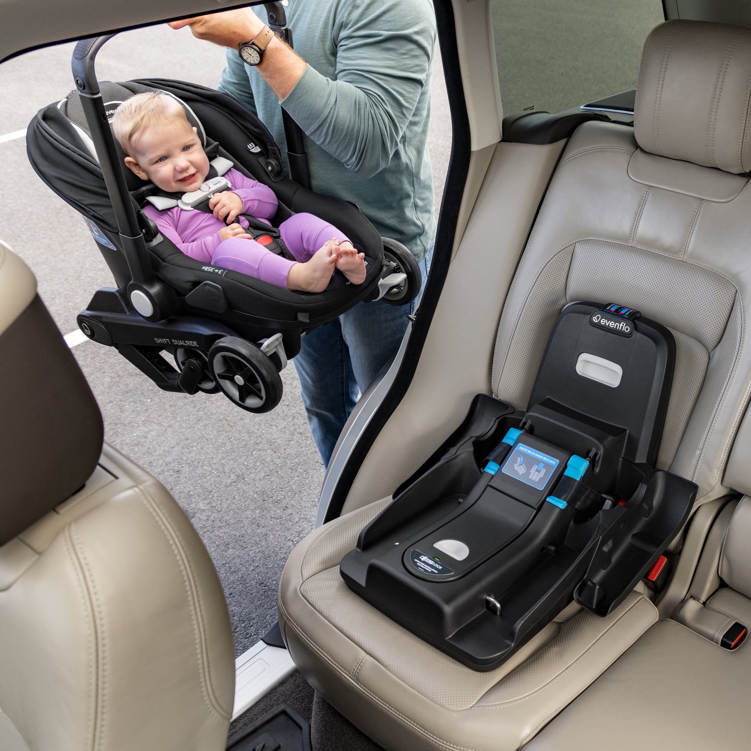 Shyft DualRide Infant Car Seat and Stroller Combo (Bryson Blue)