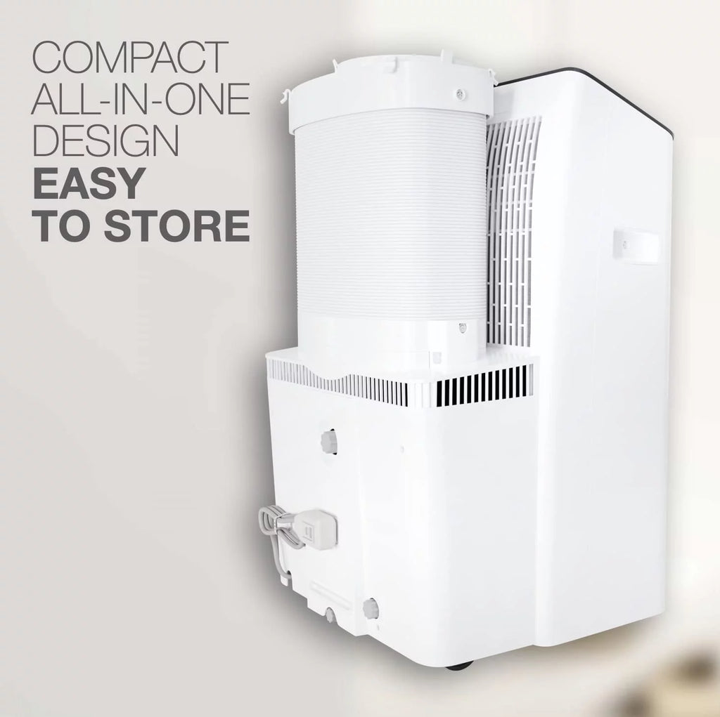 Cooper & Hunter 14000 BTU 115V Portable Air Conditioner and Heater With WiFi, Remote and Window Kit Cover 550 Sq Ft