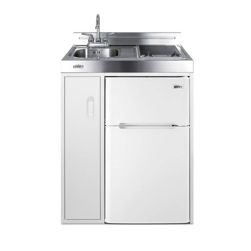 30 in. Compact Kitchen in White