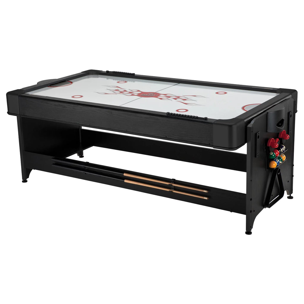 Fat Cat Pockey 7' 2-in-1 Billiards and Air Hockey Game Table