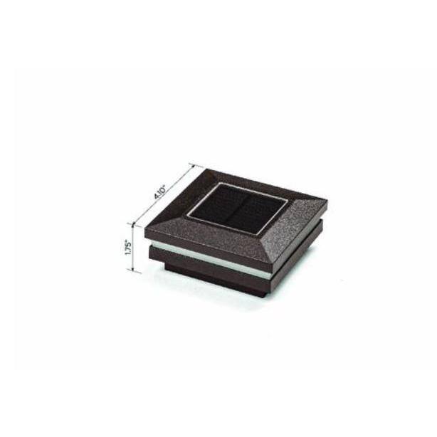 Bronze Integrated LED Solar Deck Rail Light