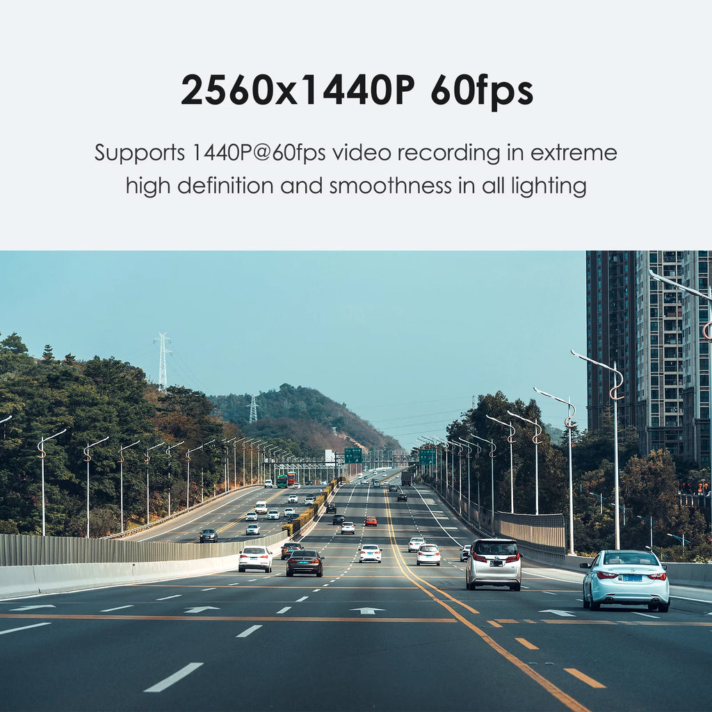 VIOFO 2K Dash Cam 2560x1440P Quad HD+ Car Dash Camera, Ultra Clear Night Vision, GPS Included, Buffered Parking Mode, True HDR, A119 V3