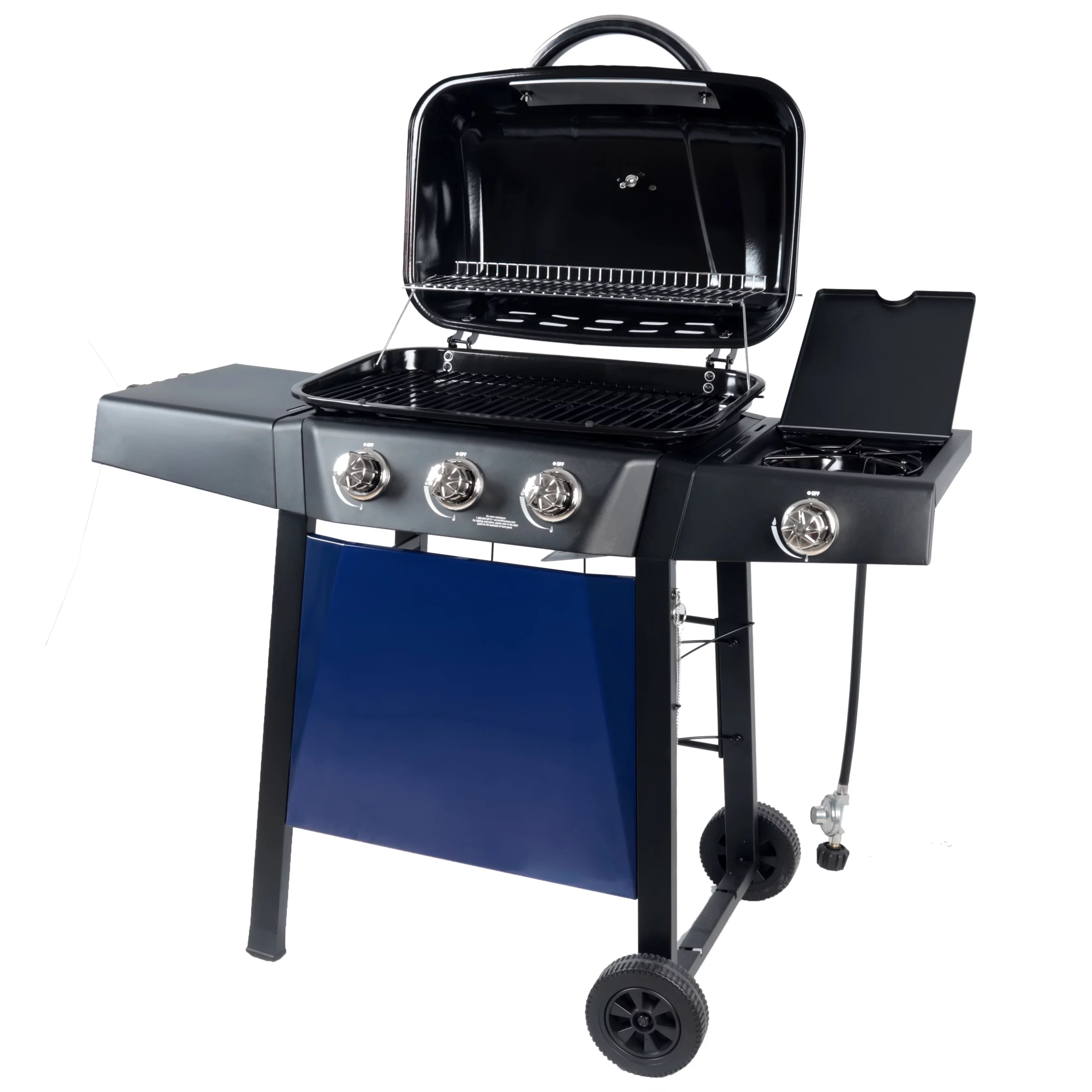 RevoAce 4 Burner Propane Gas Grill Including a Side Burner, Red Sedona, GBC1729WRS