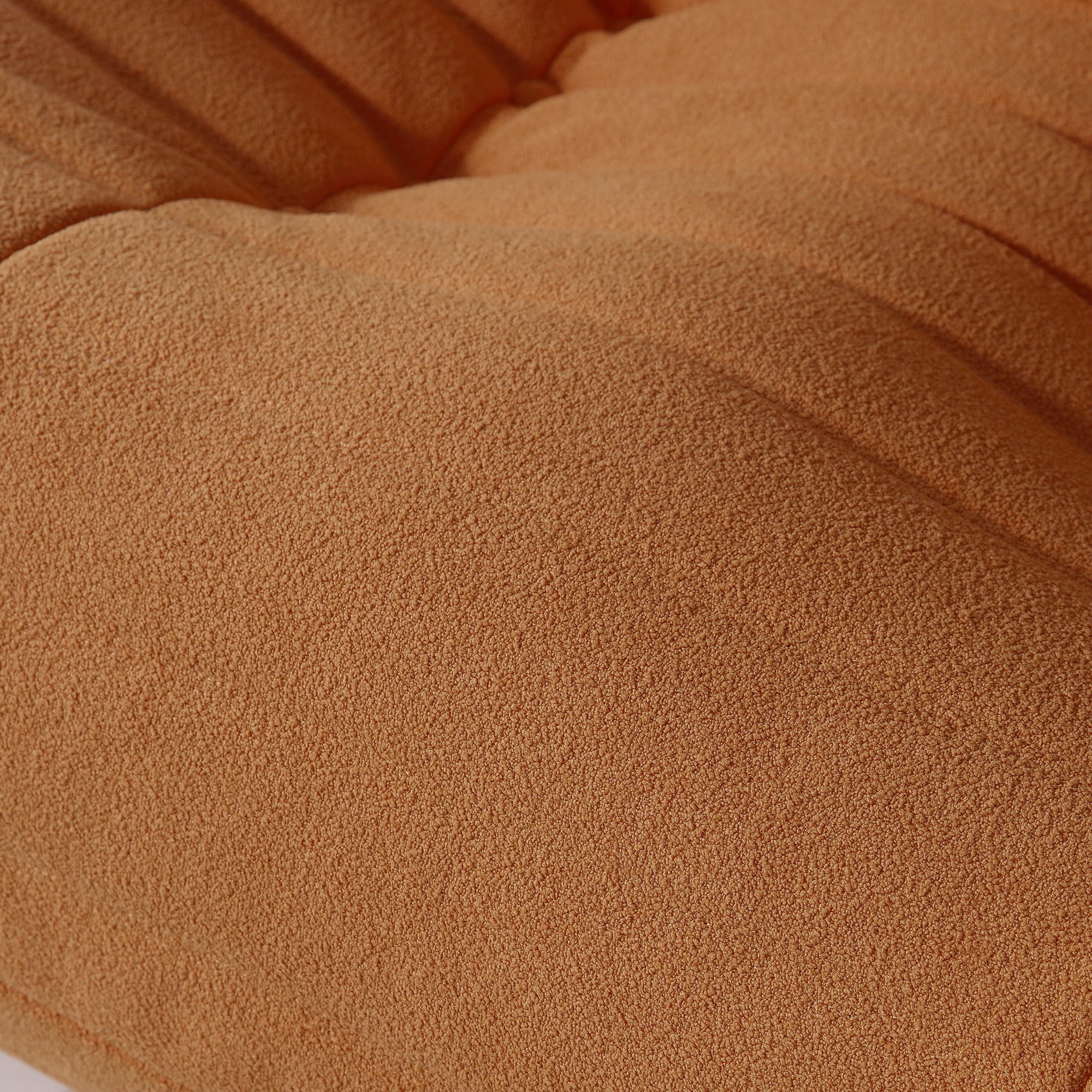 Magic Home Modern Sectional Sofa Togo Sofa Lazy Sofa Floor Sofa Foam Sofa Couch for Bedroom,Living Room,Apartment and Small Space,Three Seat Sofa,Beige