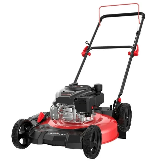 PowerSmart 21 in. B&S 125cc 2-in-1 Walk-Behind Gas Lawn Mower, Mulching Push Lawn Mower