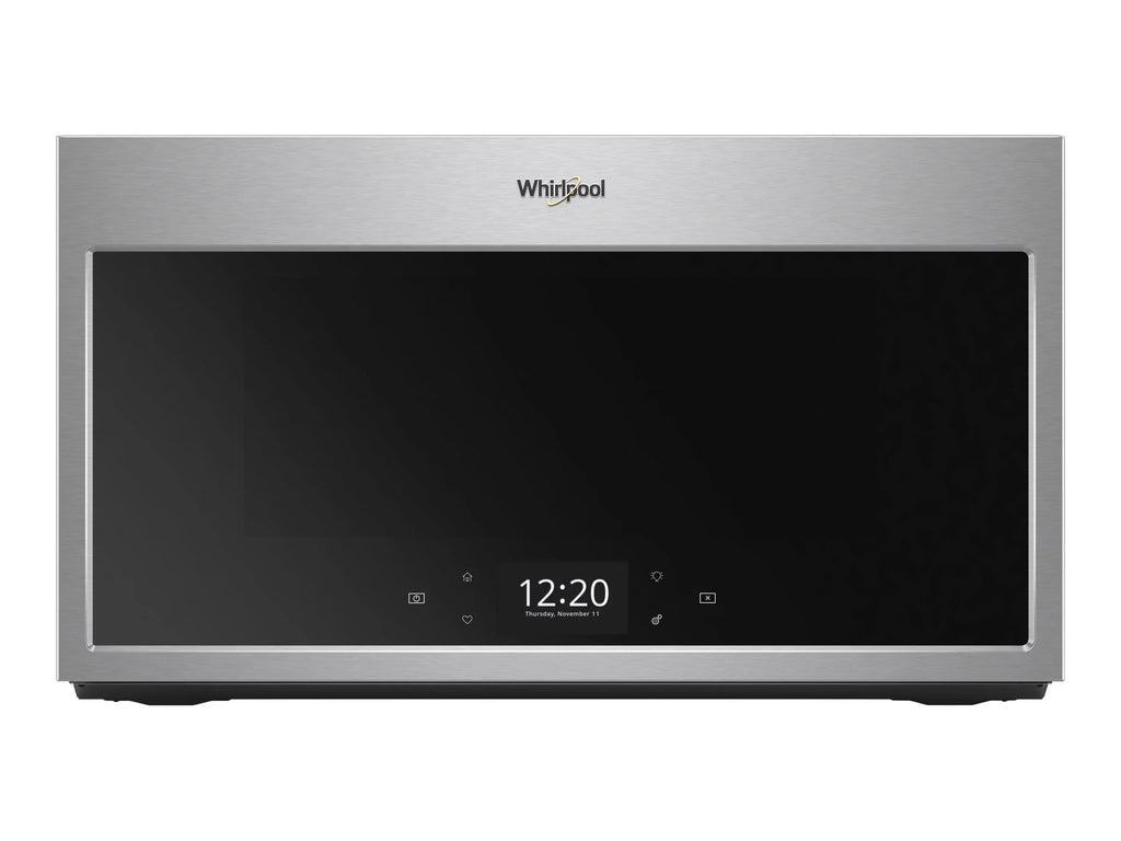 Whirlpool WMHA9019HZ - Microwave oven with convection - over-range - 1.9 cu. ft - 1100 W - stainless steel with built-in exhaust system