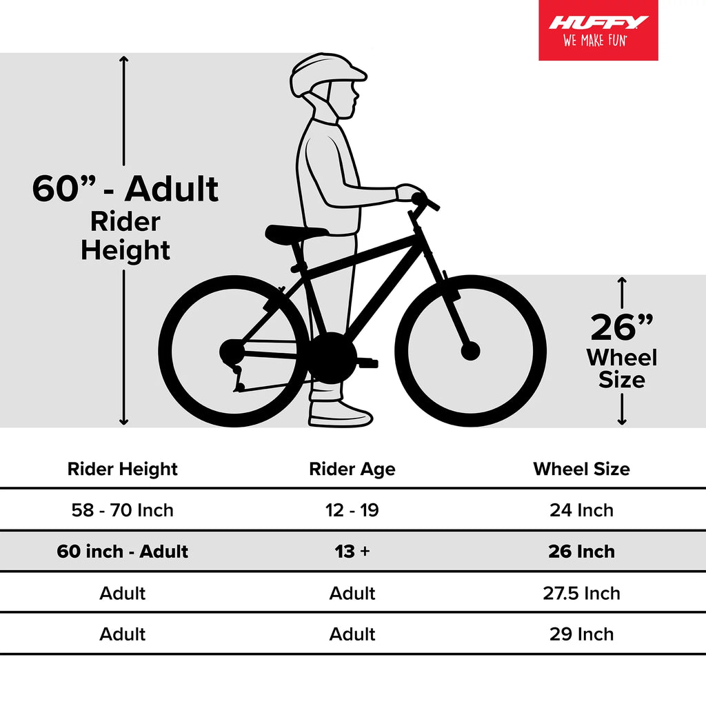 Huffy 26” Nel Lusso Men's Cruiser Bike, Matte Black