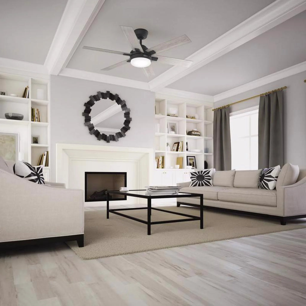 Hunter Georgetown 52 Led Georgetown 52" 6 Blade Indoor Led Ceiling Fan - White