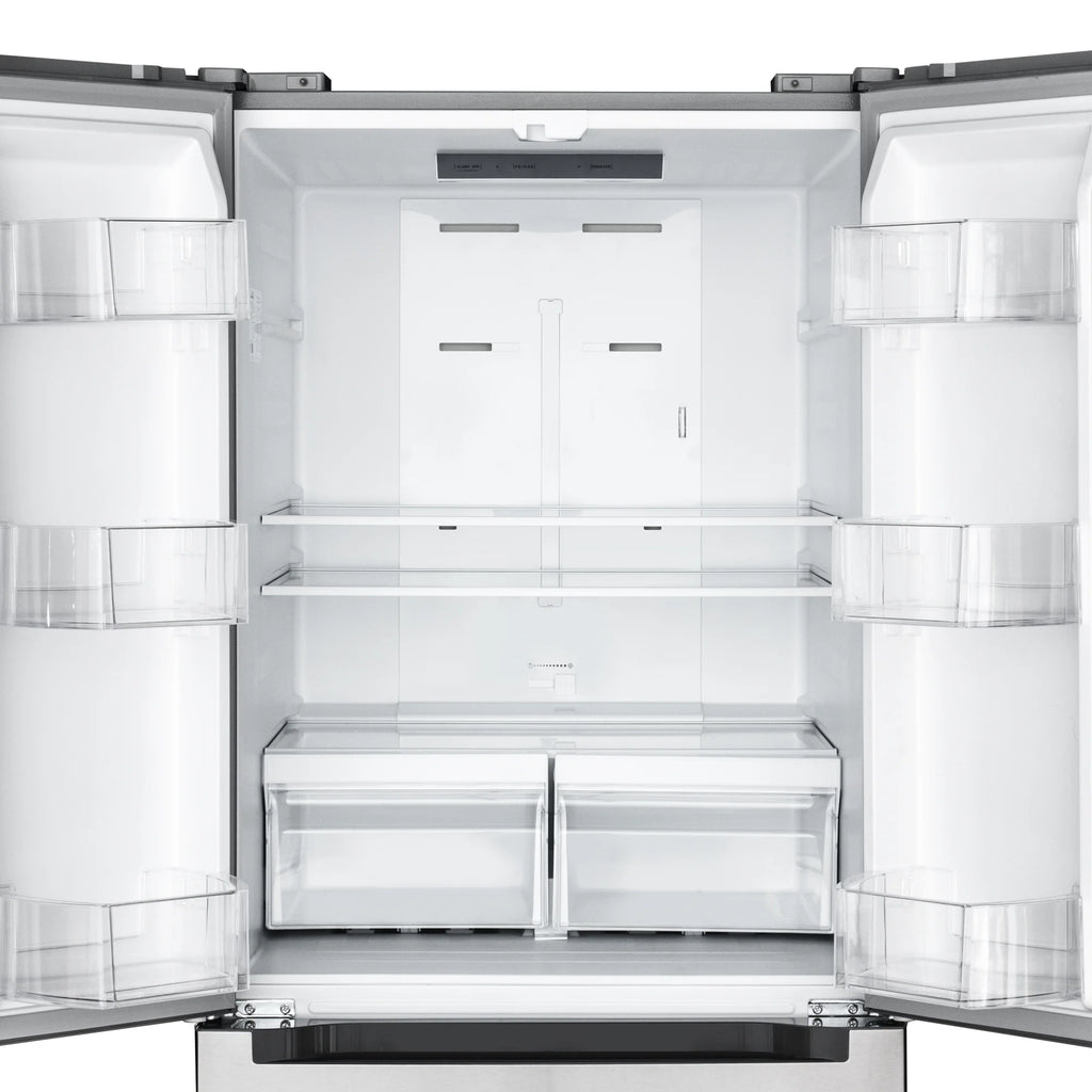 18.5 cu. ft. Stainless-Steel French Door Refrigerator in Silver (KM-RERFDSS-18C)